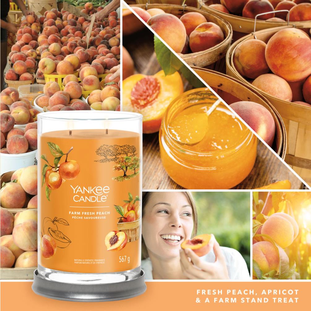 Yankee Candle Farm Fresh Peach Large Tumbler Jar Extra Image 3